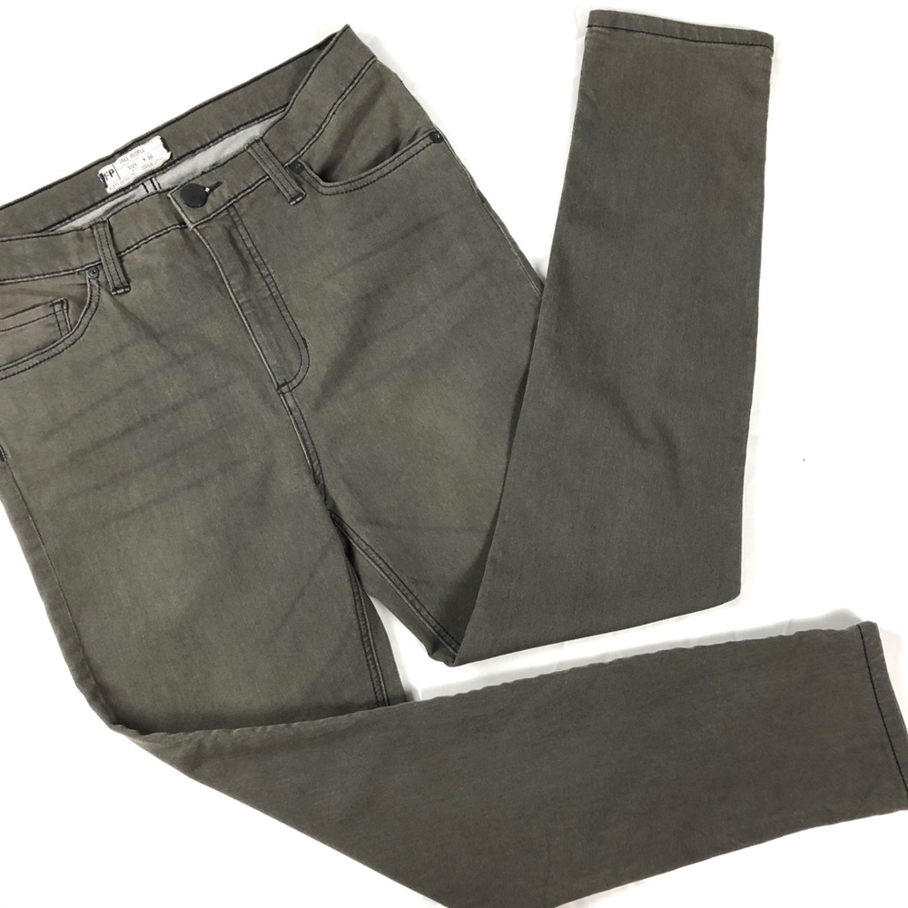 FREE PEOPLE High Rise Roller Crop Skinny Jean 30